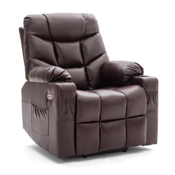 Power Lift Assist Standard Recliner With Massager